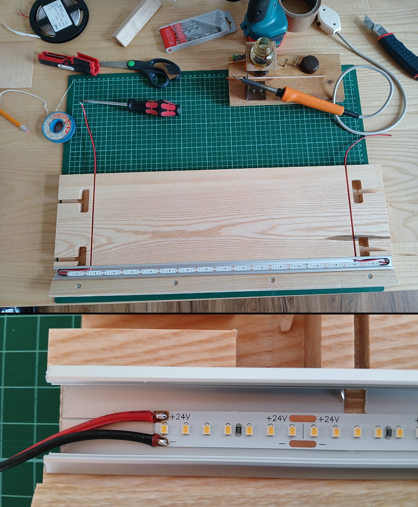 32 LED Baender verloeten